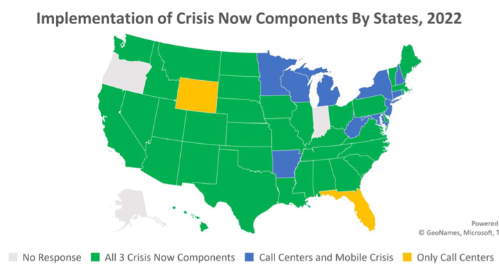 New NRI State Profile Reports on State Behavioral Health Agency Activities Supporting Crisis Services, 2022