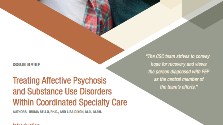 ISSUE BRIEF: Substance-Induced Psychosis  in First Episode Programming